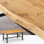 Table de salle à manger 71 "pour 6 à 8 personnes avec plateau en bois à rebord ondulé et base en métal robuste-1606101802