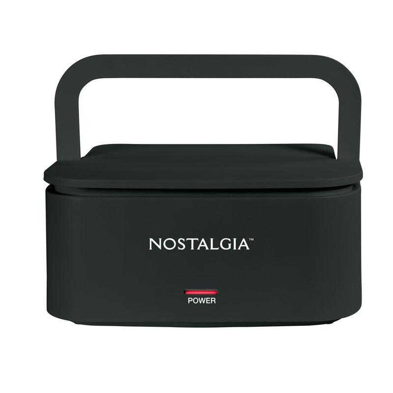 Nostalgie 32 oz Boîte à lunch portable et chauffée, Noir