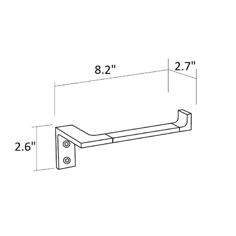Petite barre à serviettes murale 8,2 "Colina