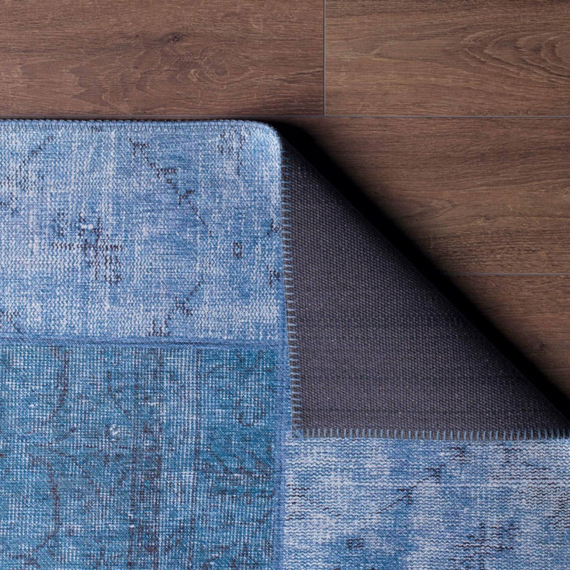 Luxueux tapis lavable à la machine, 100% polyester, 7,5 x 10,8 pieds | Hauteur des poils: 0,2 po, 1850 g / m² | Dessus en polyester recyclé, facile d'entretien, parfait pour le salon et la chambre à coucher, conception douce et durable