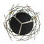 Butterfly Ginkgo Flat Metal Wall Mirror