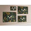 Wall Mounted cork board with print decorative wall message pin boards home office bulletin board ideas Jungle leaves