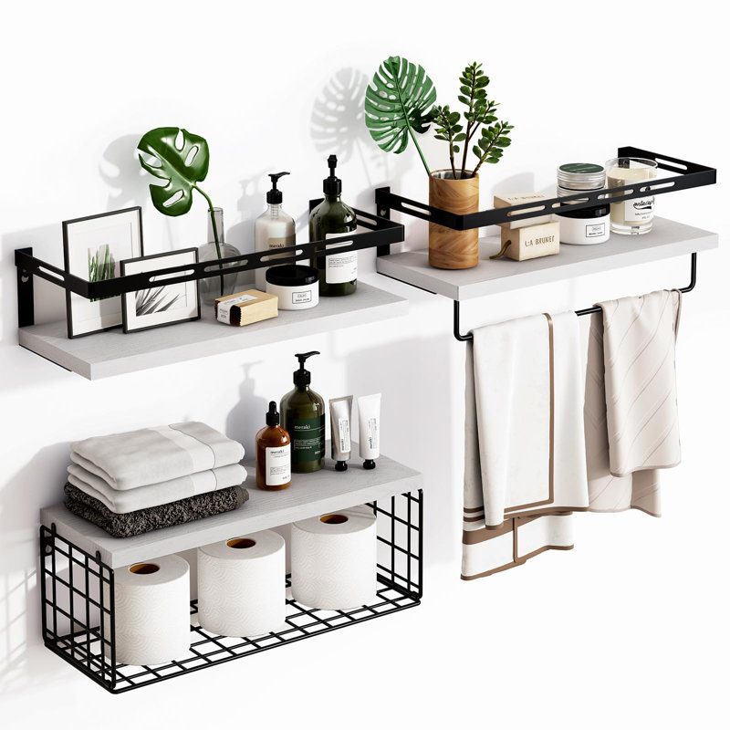 Tablette flottante Hegewisch, Nouvelle version / blanc