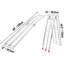 Rampe en aluminium 1500 LBS Rampes de chargement pliables pour camionnettes Lit 2 PCS