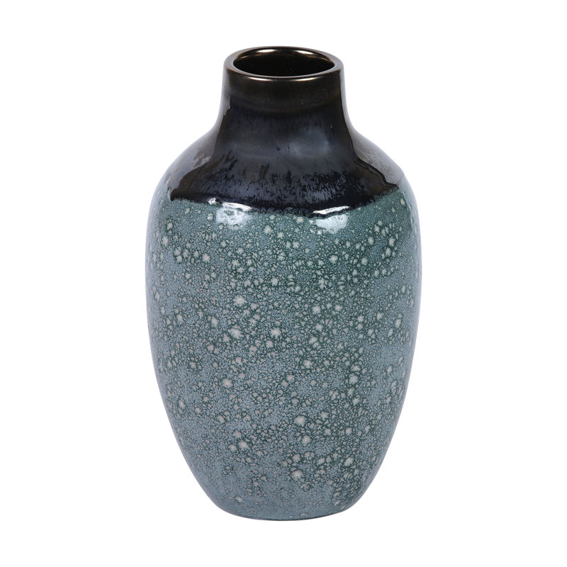 Vase Clayton - émaillé bleu