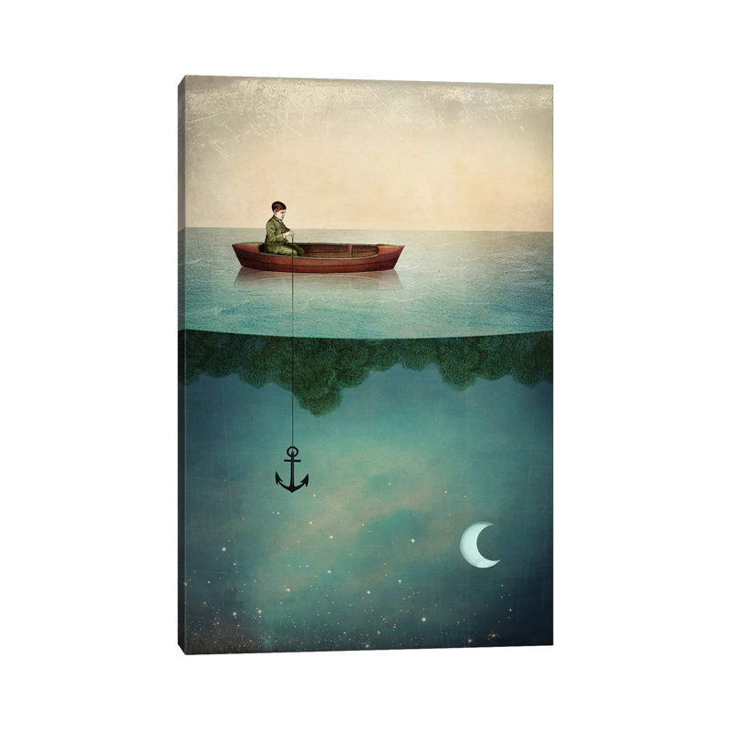 «Entrer dans le pays des rêves» par Catrin Welz-Stein, Toile tendue, H 18 po x l 12 po x P 1,5 po
