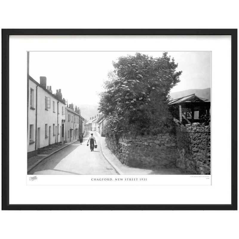 Chagford, New Street 1931 - Single Picture Frame Print, 40cm H x 50cm W x 2.3cm D