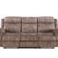 Zubaida Two Tone Velvet Recliner Sofa With USB Port, Drop Down Table, And Storage Drawer For Modern Comfort
