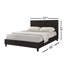 Lit partiellement rembourré avec matelas-861214470-861214520