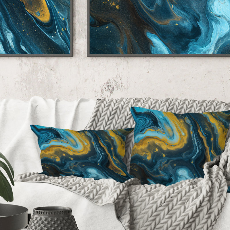 Coussin Agathe Ripple Golden Rivers
