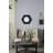 18.5" Hexagon Wall Mirror with Solid Wood Frame