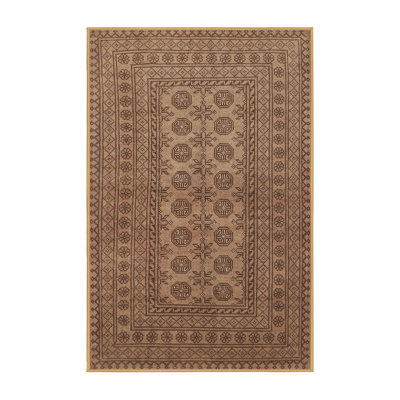 Tapis brun/noir/beige traditionnel Bahira