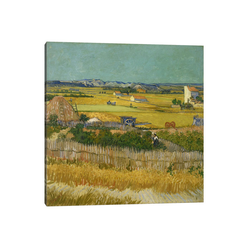 The Harvest by Vincent Van Gogh - Wrapped Canvas Painting, 66.04 cm H x 66.04 cm W x 1.91 cm D