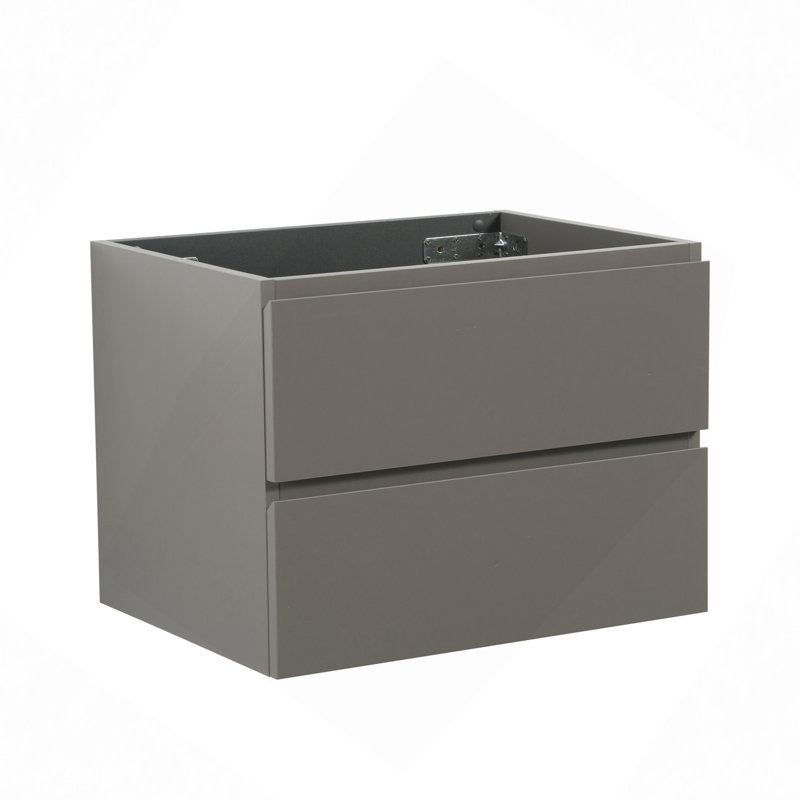 Armoire murale sans lavabo, avec deux tiroirs, pré-assemblée, Gris