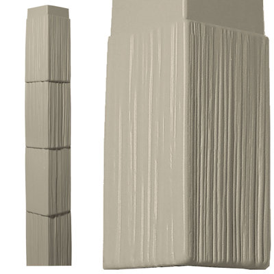 10-in W x 60-in H Corner Kit for 10-in  Staggered Shakes w/ 4 Corners & 8 J Channels