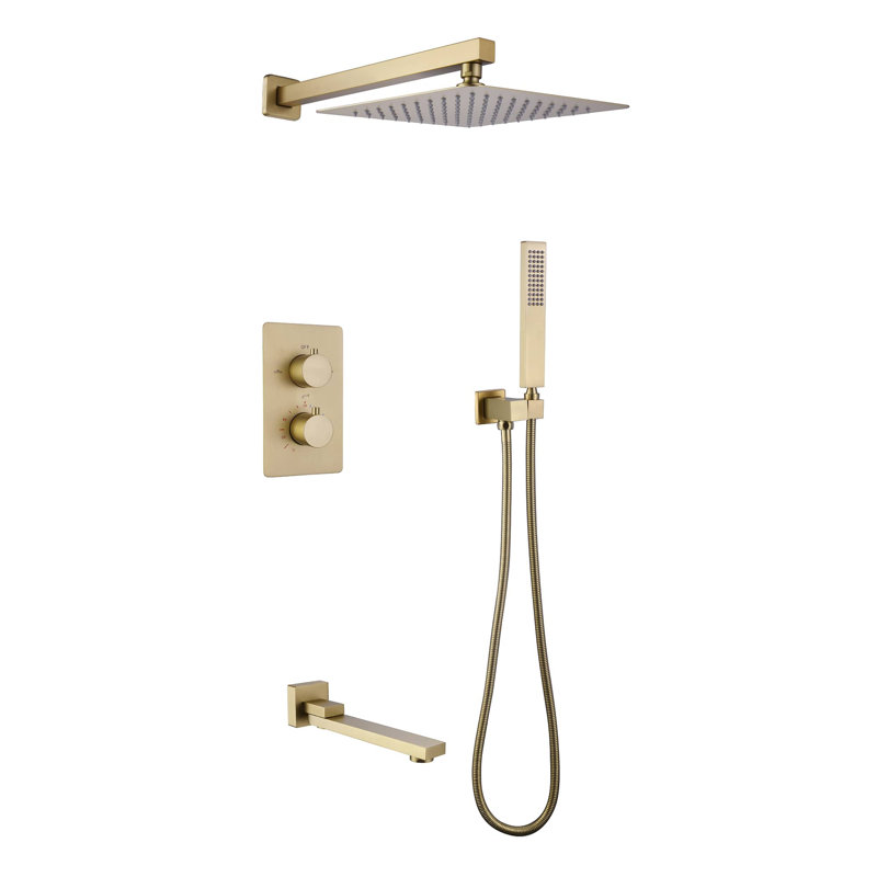 All-In-One Kit with Rough in-Valve, Golden
