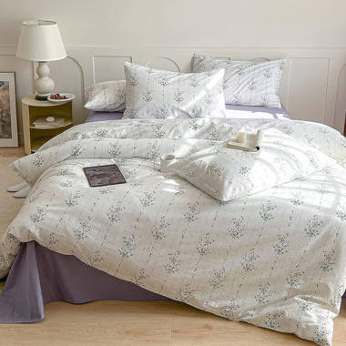 SR-HOME Cotton Floral Duvet Cover Set - Wayfair Canada