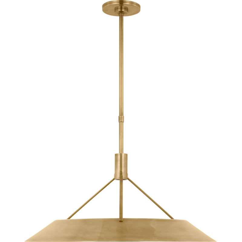 Sospeso X-Large Pendant, Hand Rubbed Antique Brass