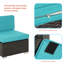 Wicker 4 - Person Modular Patio Conversation Set with Cushions