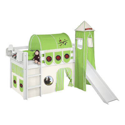 Jelle Mid Sleeper Bed with Textile Set
