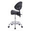 Chaise avec tabouret et dossier pivotant