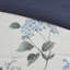 Édredon et jeté en seersucker imprimé, double, motif floral bleu, protection 7 pièces avec seersucker floral, assurance de la qualité-121405691
