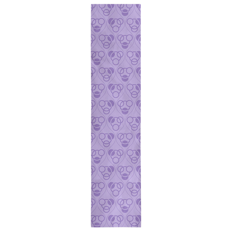 Classic Circles and Waves Table Runner, 16" x 72", Light Purple