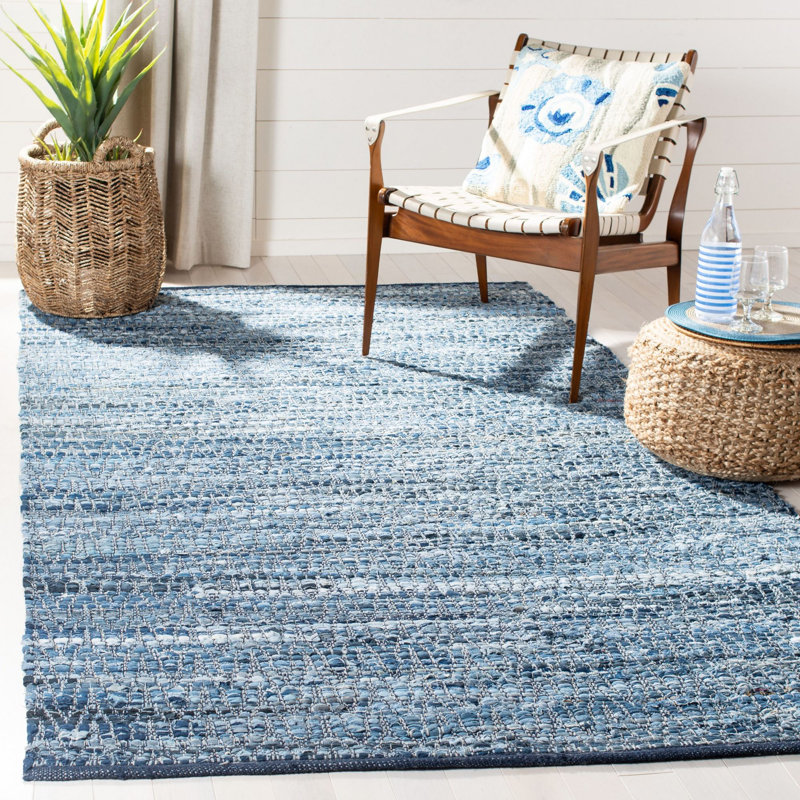 Montauk Hand Woven Performance Striped Rug, Rectangle 5' x 8'