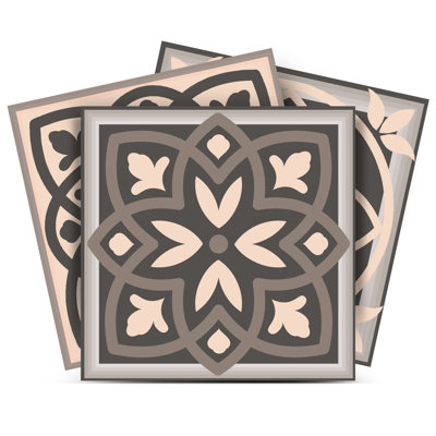 8'' W x 8'' L Vinyl Peel and Stick Field Tile