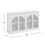 Buffet de style transitionnel arqué gothique avec portes en verre Sherree-230175115