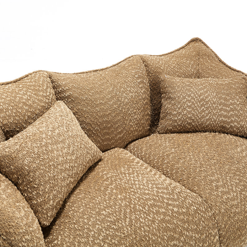 Fauteuil confortable avec détente en mousse souple pour centre commercial, Brown