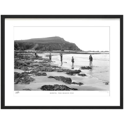 Borth, The Beach 1925 by Francis Frith - Single Picture Frame Print
