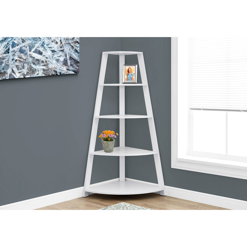 Bibliothèque blanche H 60 "dans le couloir - moderne avec tablette fixe