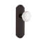 Deco Plate with White Porcelain Door Knob-325497741