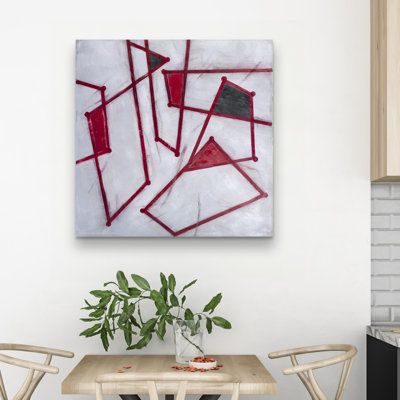 outlines shapes - 32"x32" art on canvas