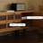 Retro Nut-Brown Solid Wood TV Stands
