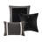 7 Pc Comforter Full - Black Faux Suede 1 And 3 Decorative Pillows Size In Bed Skirt For An Elegant Bedroom Design-119104843-119104844