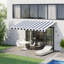 Dakota Fields 250cm W x 200cm D Polyester Cover Retractable Patio Awning-15973127-41427784