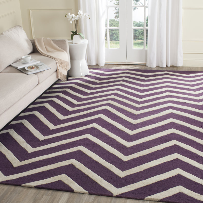 Tapis en laine touffeté à la main Sanyla, Rectangle 8 pi x 10 pi