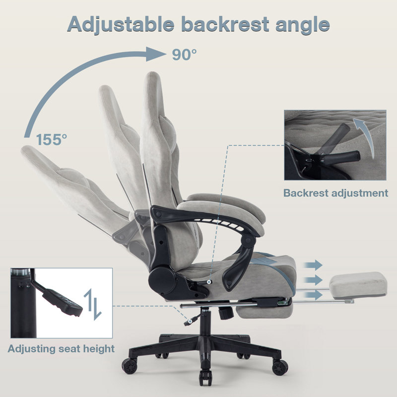 Fauteuil Esports ergonomique réglable pour les bureaux et les salles de jeux