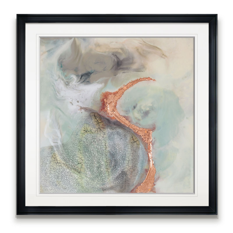 Copper River II - reproduction d'art, H 16 po x l 16 po x P 1,5 po, Cadre noir