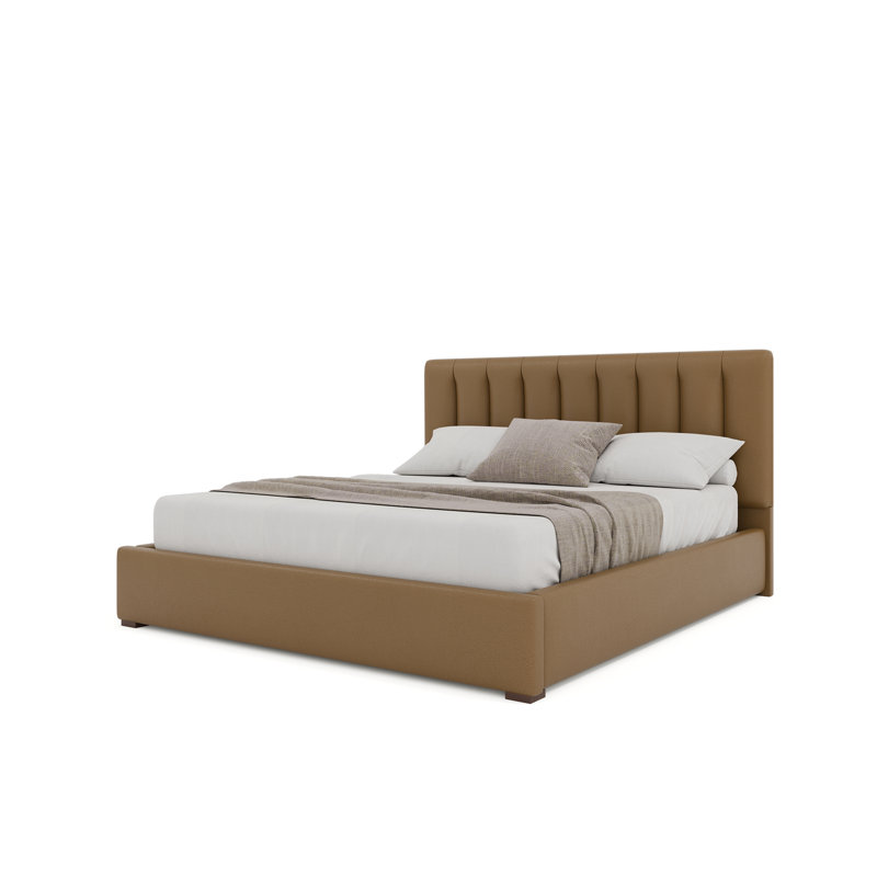 Dezyah Upholstered Bed, Queen, Caramel