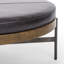 Edwyn 39" Wide Genuine Leather Tufted Round Standard Ottoman