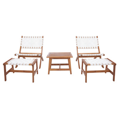 2-Person Acacia Patio Seating Group