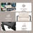 Anti-Rust Steel Patio Sofa Conversation Set with Coffee Table, Waterproof Outdoor Seating with UV-Resistant Cushions-1191637521