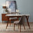 Pinecone Solid Wood Base Dining Table-1834610298