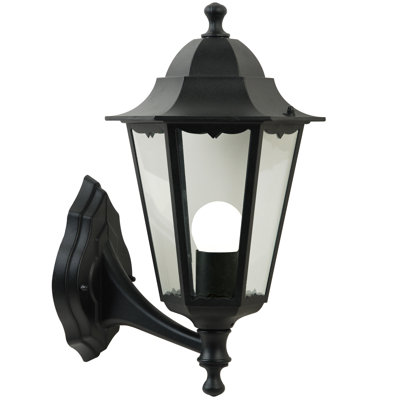Gresham Black Outdoor Wall Lantern