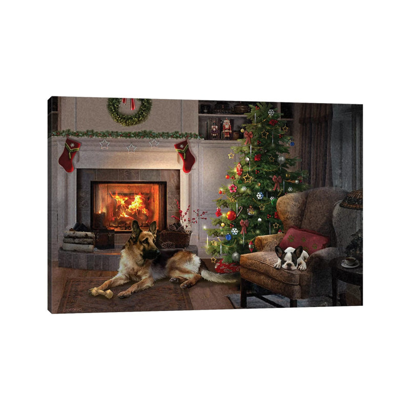 Do I Hear A Visitor - Wrapped Canvas Print, 20.32cm H x 30.48cm W x 1.905cm D