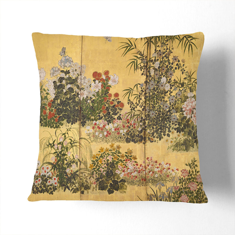 Square Throw Cushion, 55cm H x 55cm W x 20cm D, Black