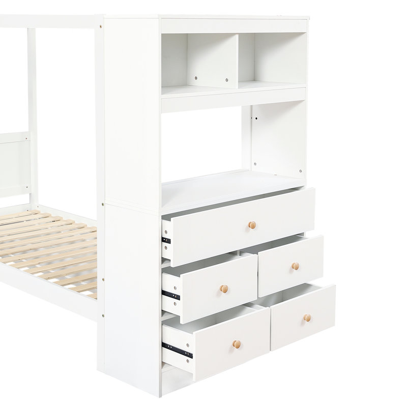 European Single (90 X 200 Cm) Cabin Bed House Beds with Trundle Included